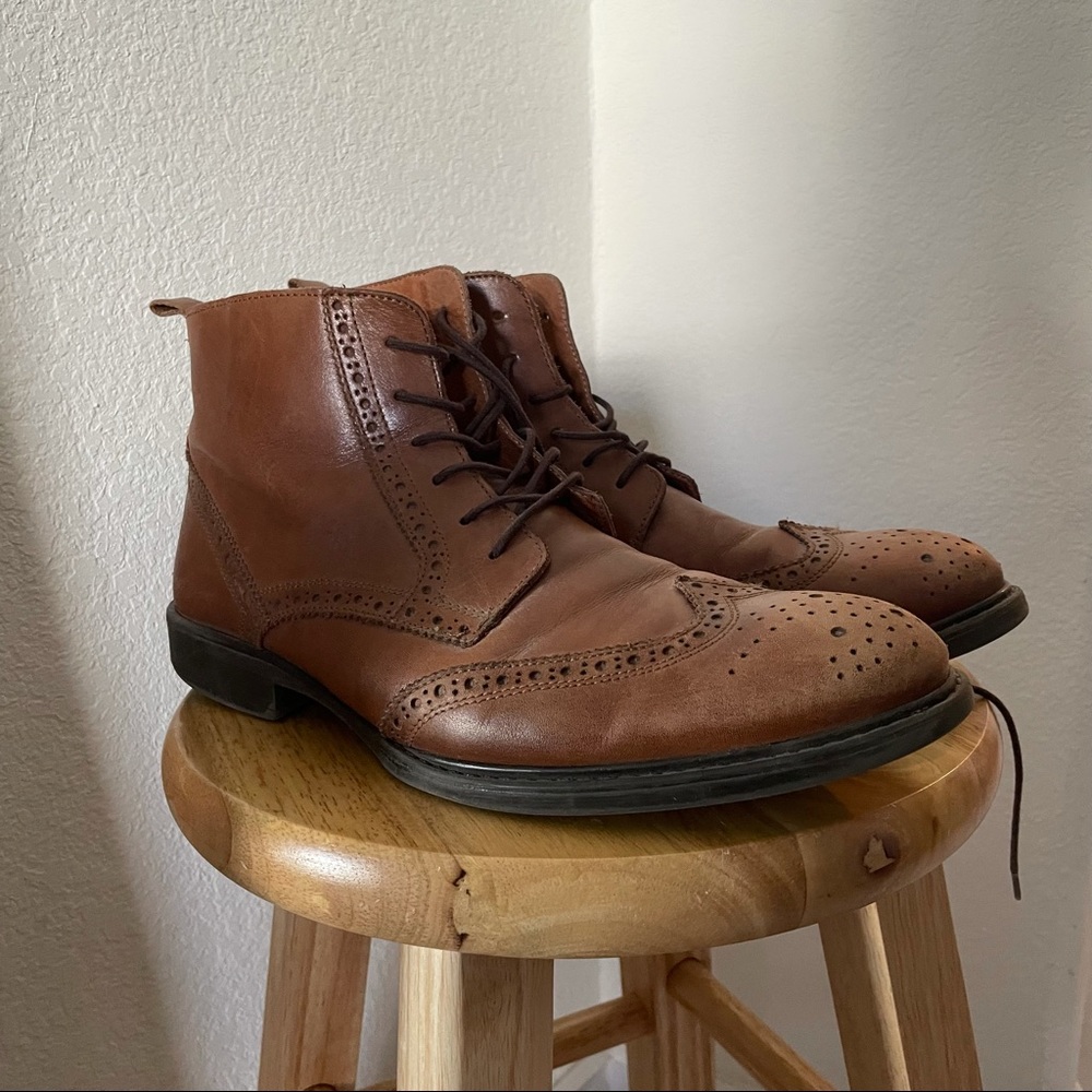Used Stafford Dress Boot Men US Sz 8